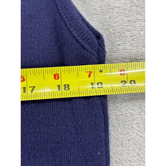 Vintage Sears Sportswear Navy Blue V-Neck Sweater Vest Large - Picture 5 of 6